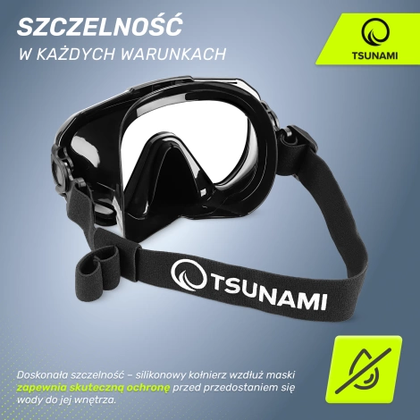 Maska do nurkowania i snorkelingu TSUNAMI