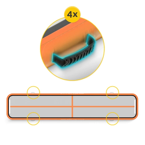 Ścieżka akrobatyczna AIR MAT 5 x 1 x 0,15 m