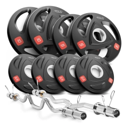 Zestaw olimpijski - obciążenie 40 kg + 2 sztangi