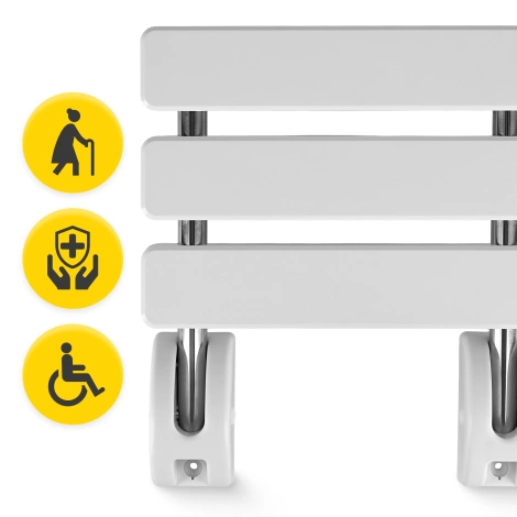 Krzesełko łazienkowe składane ścienne