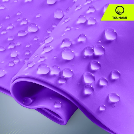 Czepek na basen unisex TSUNAMI fioletowy