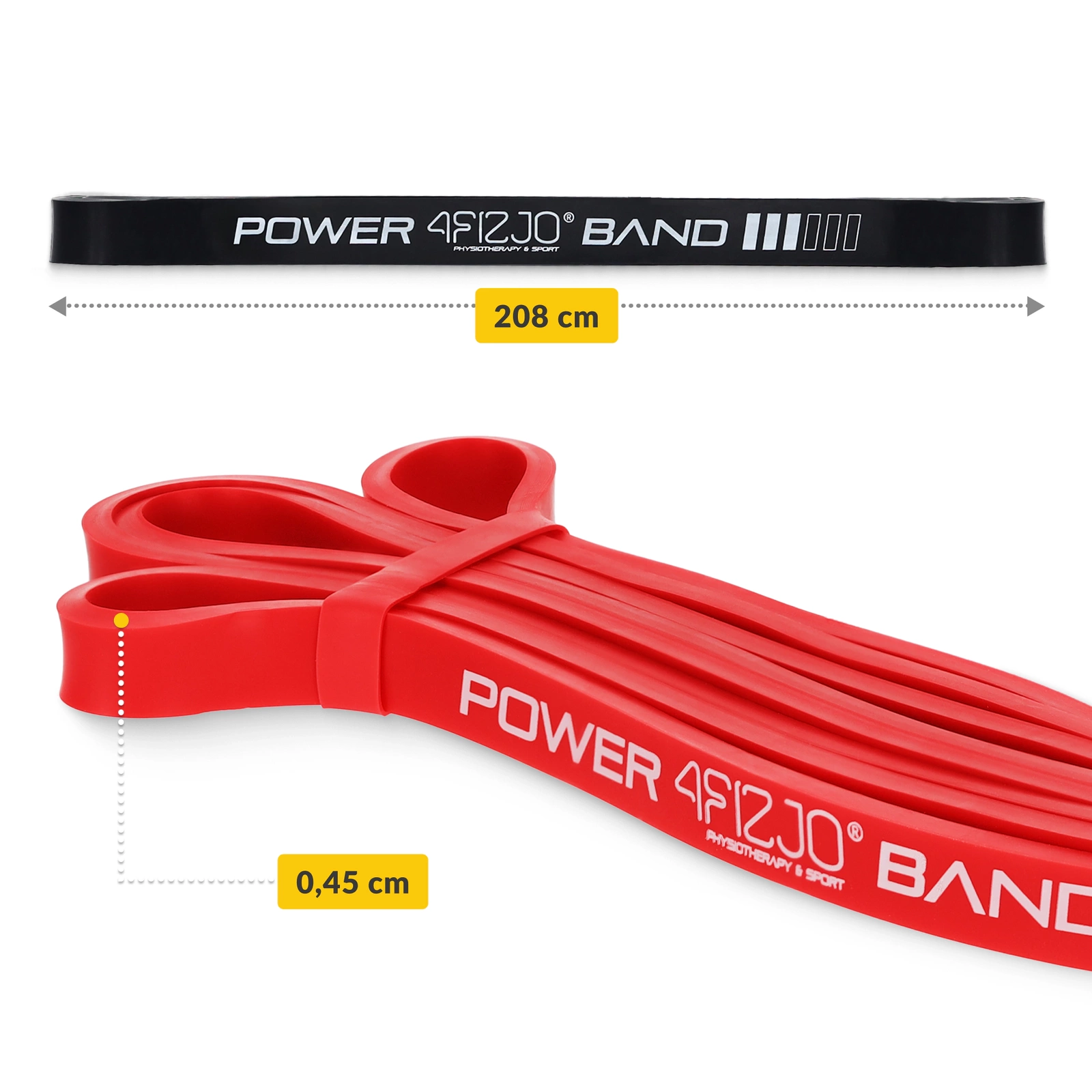 zestaw 3 gum treningowych do cwiczen power band fitness