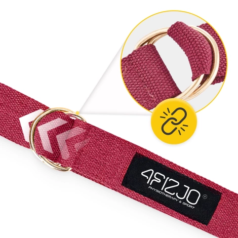 Pasek do jogi czerwony