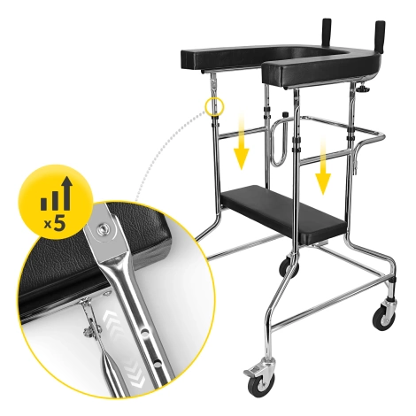 Balkonik rehabilitacyjny z podparciem