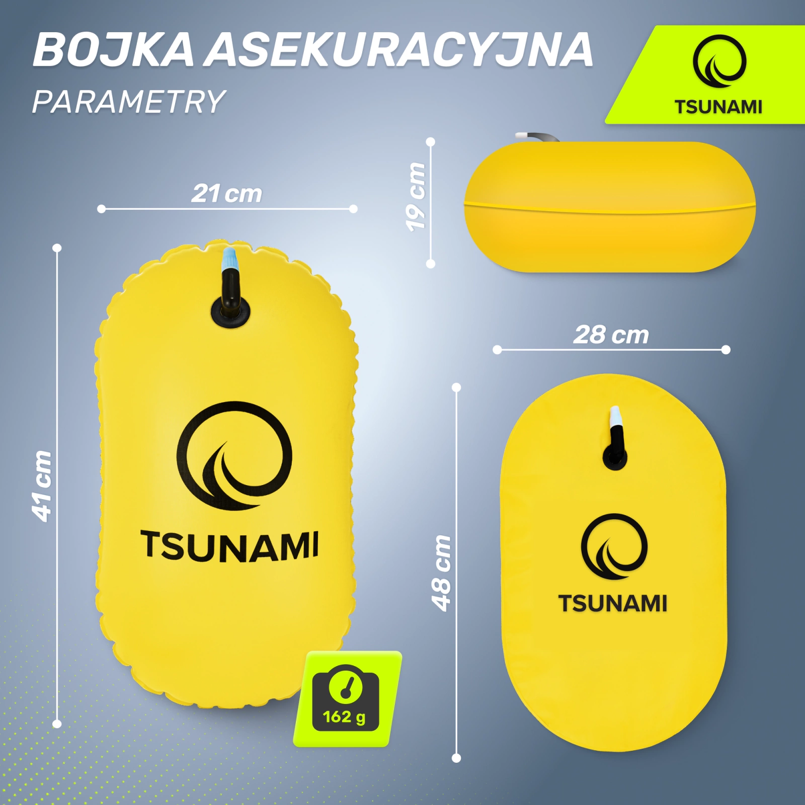 bojka asekuracyjna dmuchana do plywania