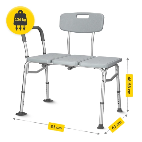 Taboret pod prysznic szeroki