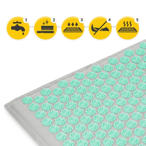 ECO Mata do akupresury z łuskami gryki i kokosem miętowa