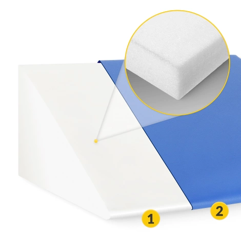 Klin rehabilitacyjny do masażu niebieski