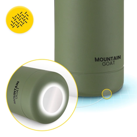 Butelka termiczna z paskiem 540 ml zielona