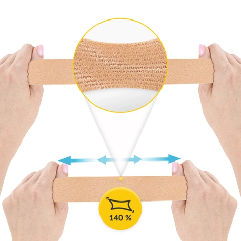 Taśma do kinesiotapingu 7,5 cm x 5 m