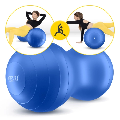 Piłka gimnastyczna PEANUT AIR BALL niebieska