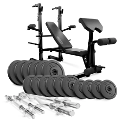 Zestaw kulturystyczny do ćwiczeń PRO 100 kg - domowa siłownia