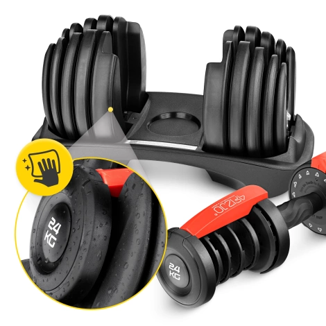 Hantel regulowany do ćwiczeń PRO 24 kg