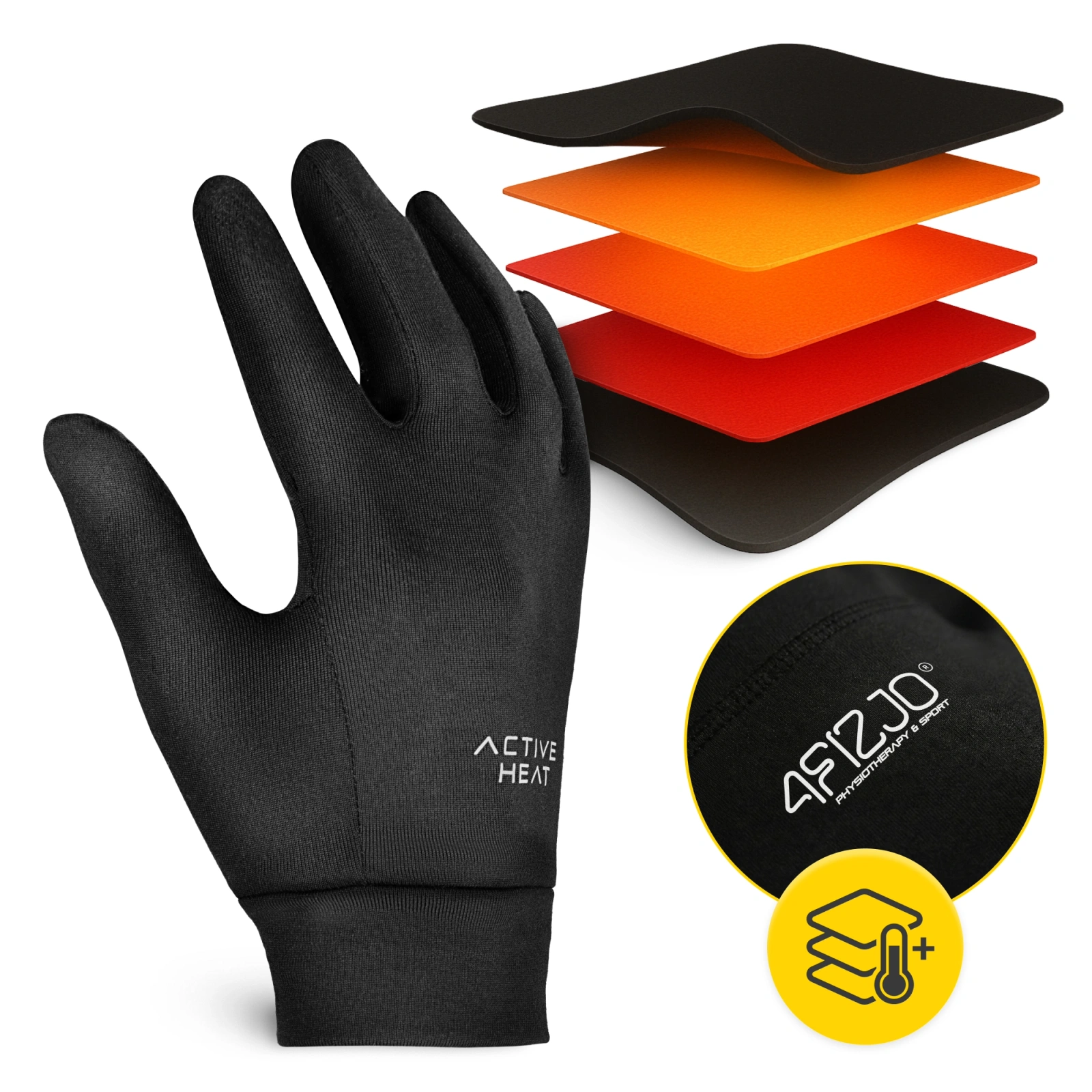 Rękawiczki termiczne S/M - czarne